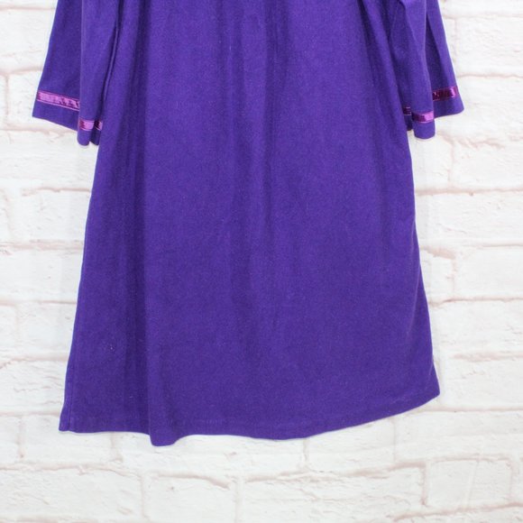 *Vintage Appel Womens Purple Polyester Snap Button Front Pockets Robe Size - Picture 7 of 8